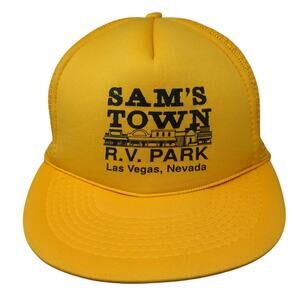 Sam's Town R.V. Park Las Vegas, Nevada Trucker Hat Yellow OS Rope Designer Pro